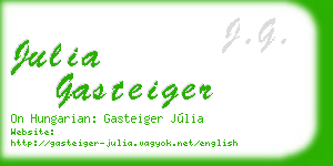 julia gasteiger business card